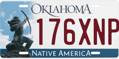 OK license plate 176XNP