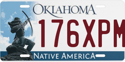 OK license plate 176XPM