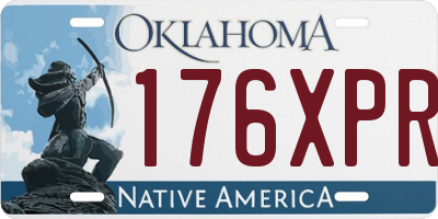 OK license plate 176XPR