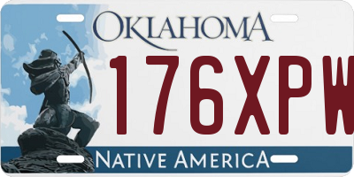 OK license plate 176XPW