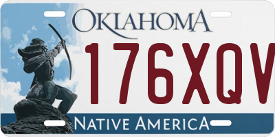 OK license plate 176XQV