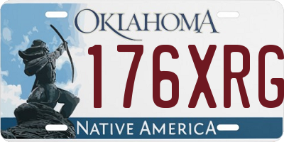 OK license plate 176XRG