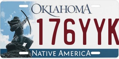 OK license plate 176YYK