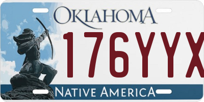 OK license plate 176YYX