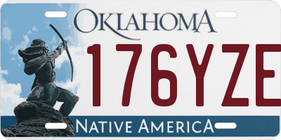 OK license plate 176YZE