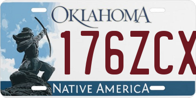 OK license plate 176ZCX