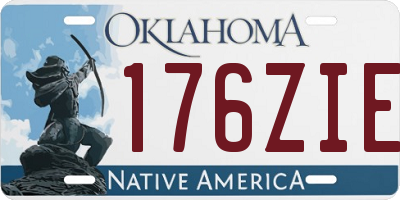 OK license plate 176ZIE