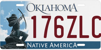 OK license plate 176ZLC