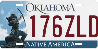 OK license plate 176ZLD