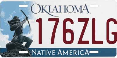 OK license plate 176ZLG