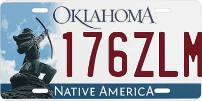 OK license plate 176ZLM