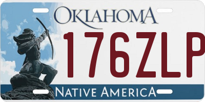 OK license plate 176ZLP