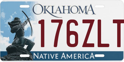 OK license plate 176ZLT
