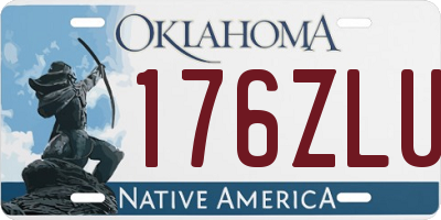 OK license plate 176ZLU