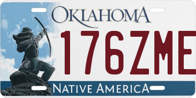 OK license plate 176ZME