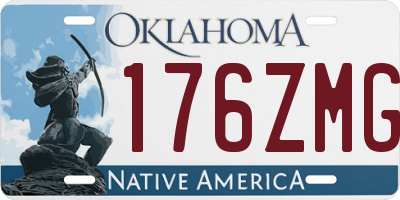 OK license plate 176ZMG