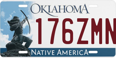 OK license plate 176ZMN