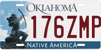 OK license plate 176ZMP