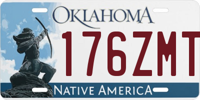 OK license plate 176ZMT