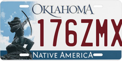 OK license plate 176ZMX