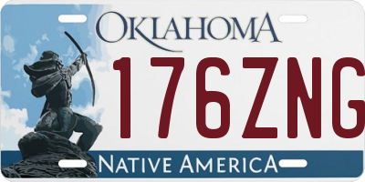 OK license plate 176ZNG
