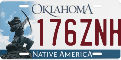 OK license plate 176ZNH