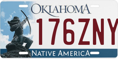 OK license plate 176ZNY