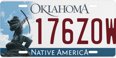 OK license plate 176ZOW