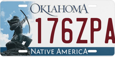 OK license plate 176ZPA