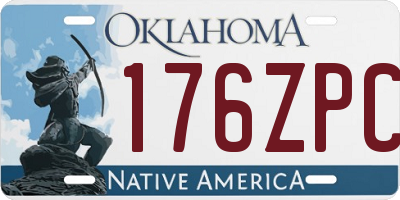 OK license plate 176ZPC