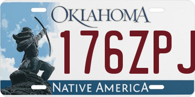 OK license plate 176ZPJ
