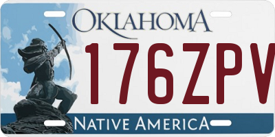 OK license plate 176ZPV