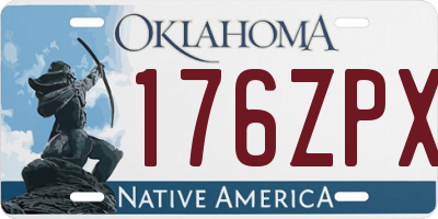 OK license plate 176ZPX