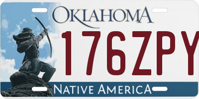 OK license plate 176ZPY