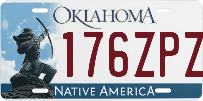 OK license plate 176ZPZ