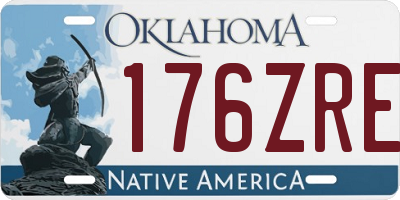 OK license plate 176ZRE