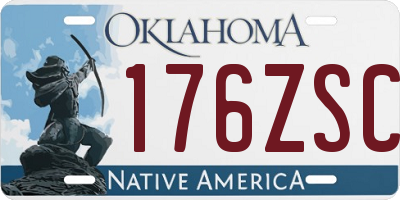 OK license plate 176ZSC