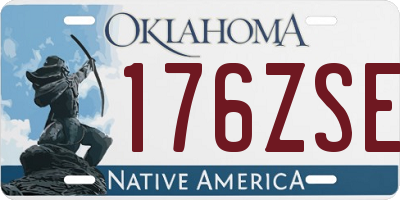 OK license plate 176ZSE