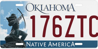 OK license plate 176ZTC