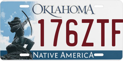 OK license plate 176ZTF