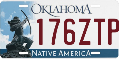 OK license plate 176ZTP