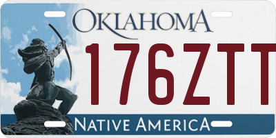 OK license plate 176ZTT