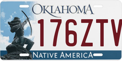 OK license plate 176ZTV