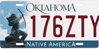 OK license plate 176ZTY