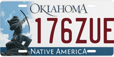 OK license plate 176ZUE