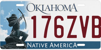 OK license plate 176ZVB