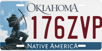 OK license plate 176ZVP