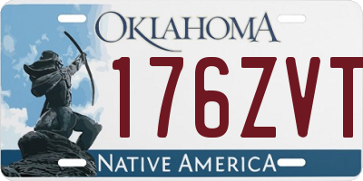 OK license plate 176ZVT