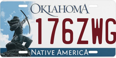 OK license plate 176ZWG