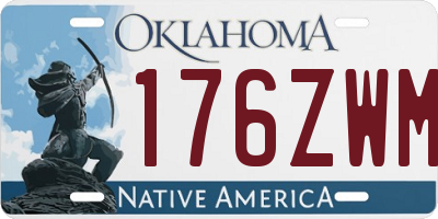 OK license plate 176ZWM